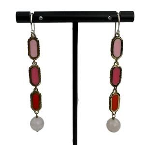 New Willow House Jewelry by Sara Blaine Coco Tri Color Dangling Drop Earrings